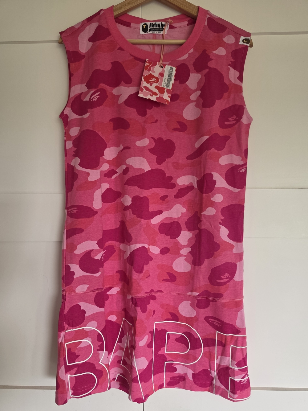 A Bathing Ape Logo Sleeveless Mini Dress